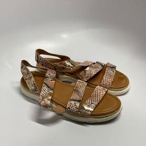 Corso‎ Como Yasha snake Skin print leather sandals size 9.5